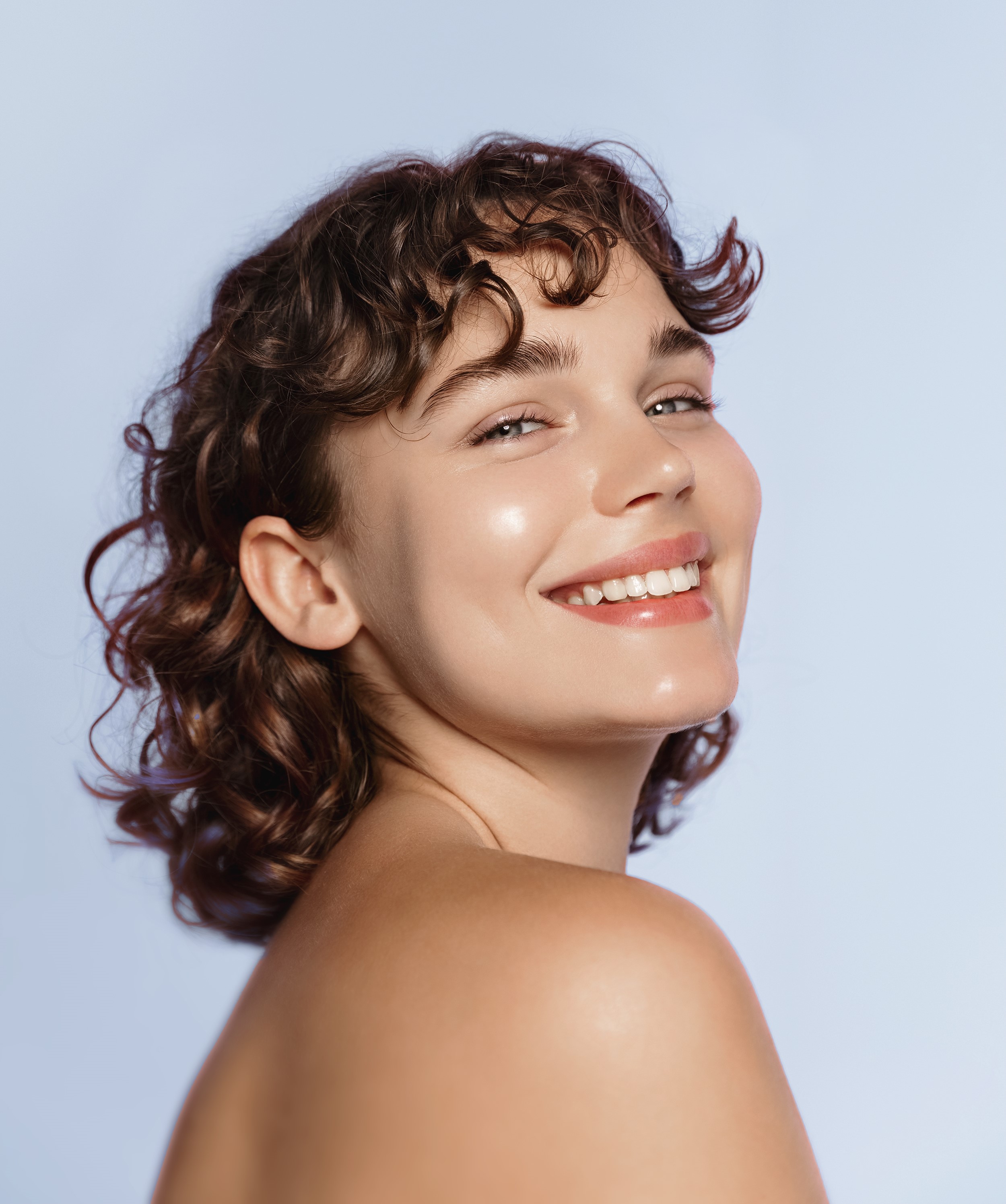 Woman smiling